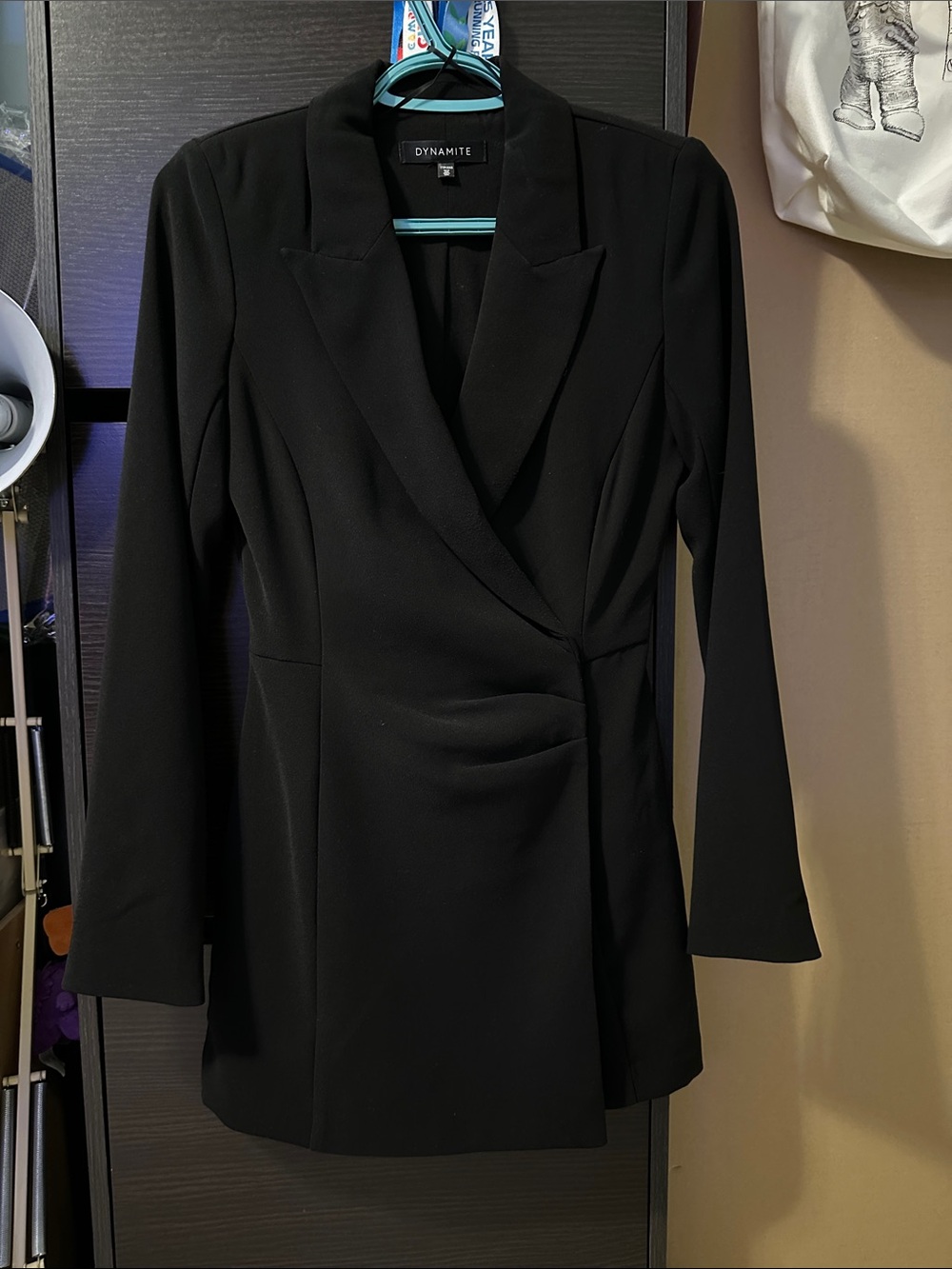 Dynamite Black blazer romper